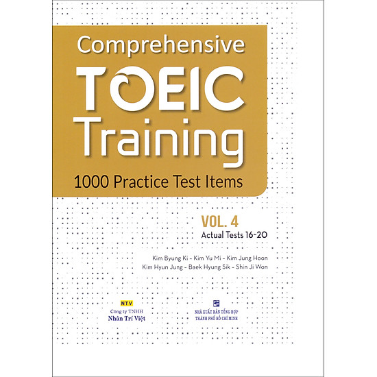 Comprehensive Toeic Training 1000 Practice Test Items (Vol 4) - Kèm CD